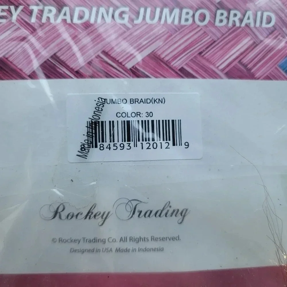 Rockey Trading Jumbo Braid 100% Kanekalon Hair Color # 30
